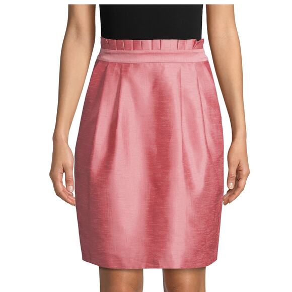 Alice + Olivia Dresses & Skirts - Alice + Olivia Toni Paper-Bag Skirt Satin Pink Women’s 8 Pencil Office Barbie